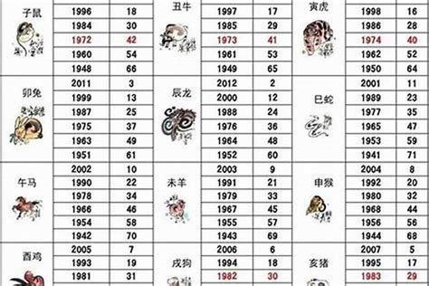 61岁 生肖|2024年生肖属相年份表